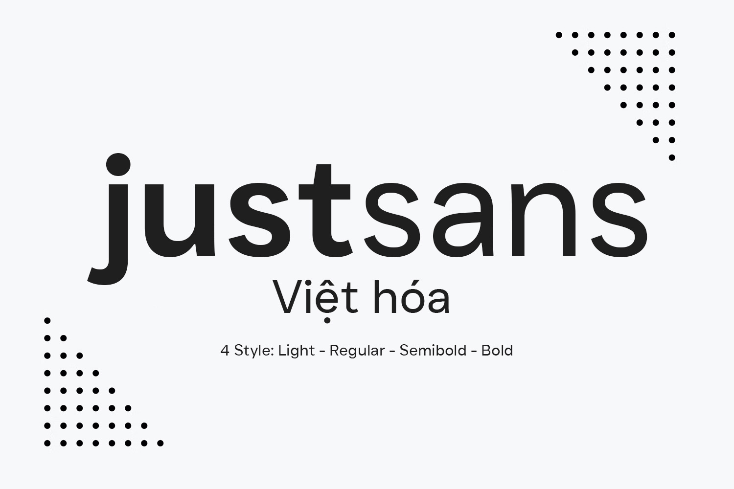 DVN Just Sans Việt hóa – Font chữ hiện đại với phong cách tối giản và dễ sử dụng