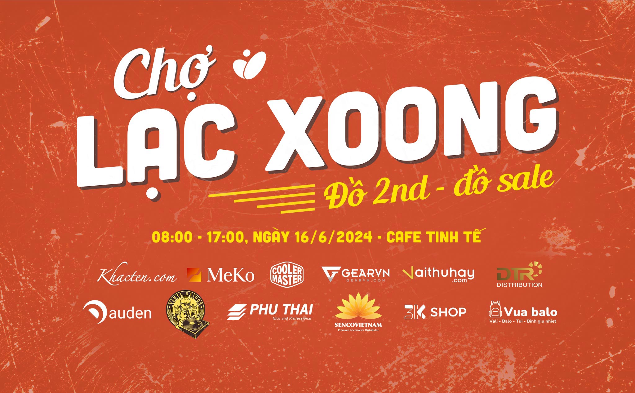 Chợ Lạc Xoong công nghệ, siêu giảm giá diễn ra vào ngày 16/6 tại Cafe Tinh tế