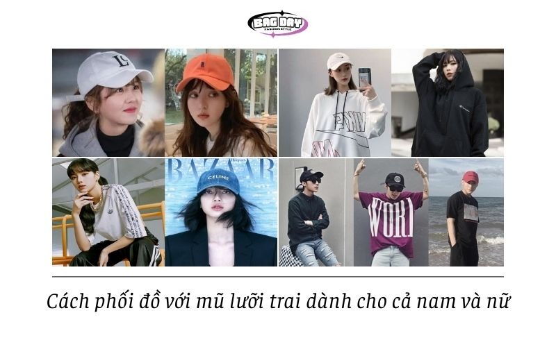 Cách phối đồ với mũ lưỡi trai dành cho cả nam và nữ