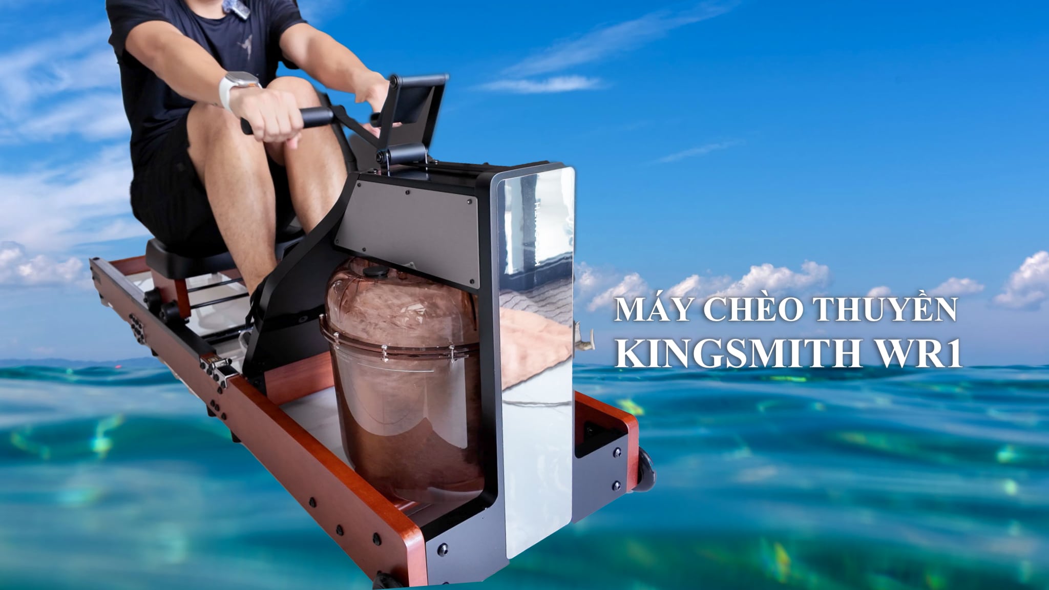 Trên tay máy chèo thuyền gấp gọn Kingsmith WR1: Không gọn như suy nghĩ nhưng vẫn hài lòng